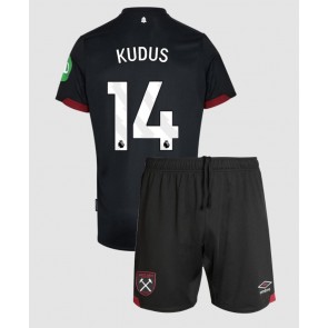 West Ham United Mohammed Kudus #14 Gostujuci Dres za Dječji 2024-25 Kratak Rukavima (+ kratke hlače)